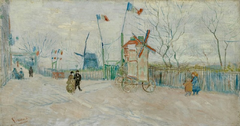 Tercer Imagen de molinos pintados por Van Gogh obtenida de Internet